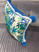 Lilly Pulitzer Blue & Green Floral Pillow | True Fashionistas.