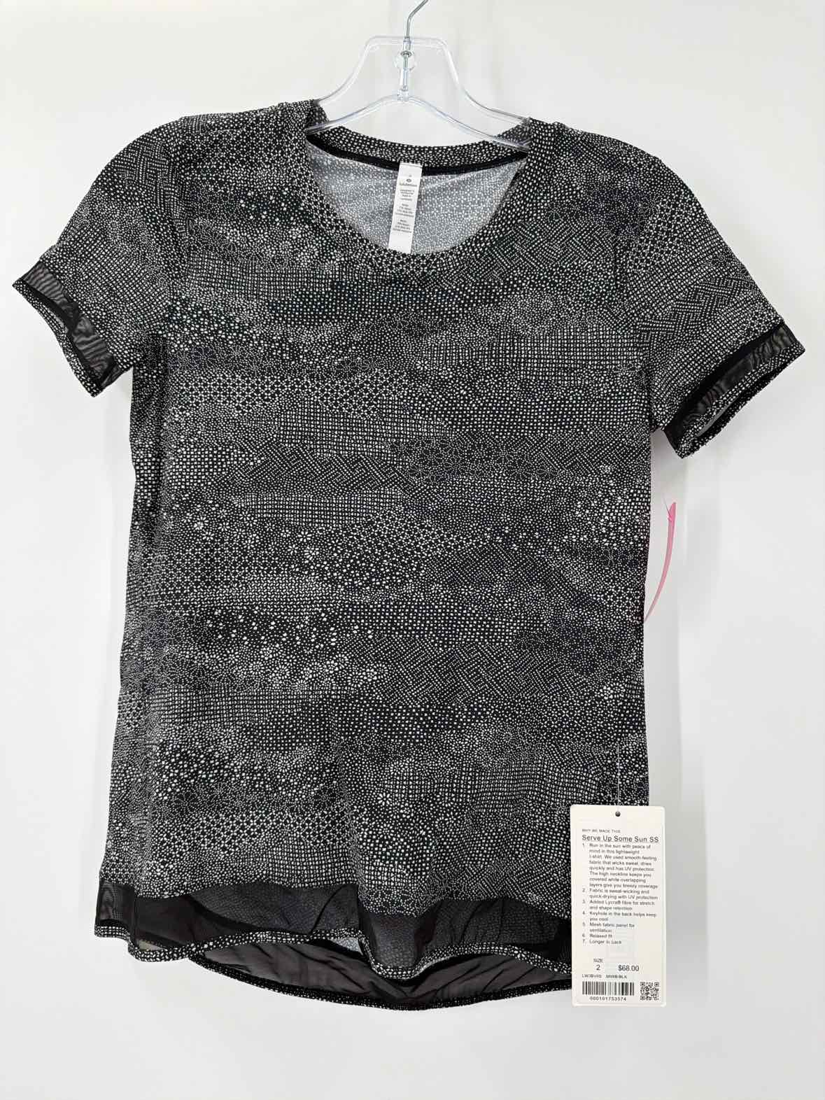 Pre-Owned Lululemon Black Size 2 Athletic Short Sleeve | True Fashionistas.