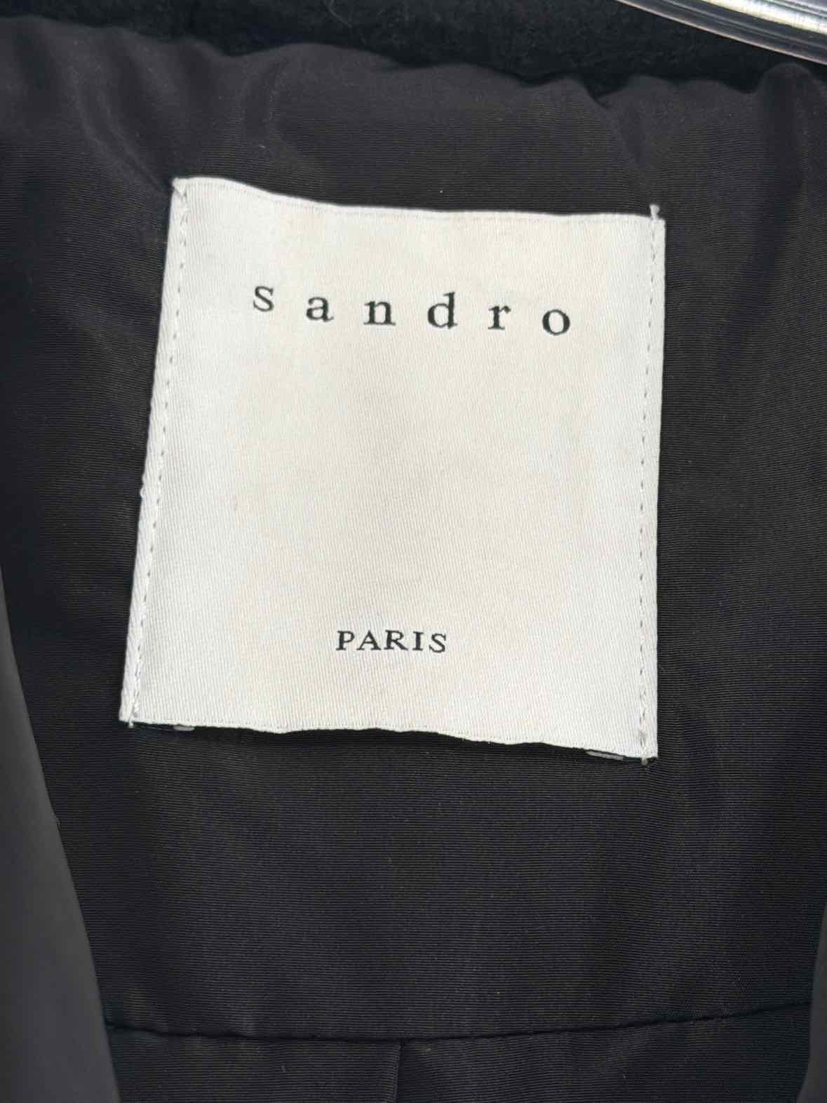 Pre-Owned Sandro Black Size 36 Puffer Winter Jacket | True Fashionistas.