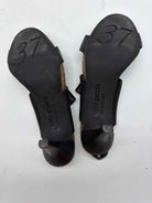 Pre-Owned Pedro Garcia Black Size 37 Strappy Heels | True Fashionistas.