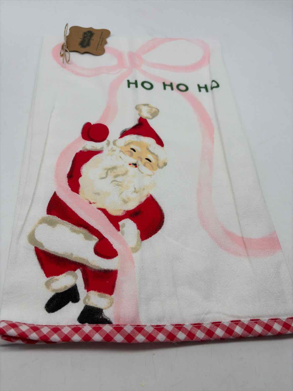 White Christmas Santa Bow Towel | True Fashionistas.
