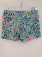 Pre-Owned Lilly Pulitzer Blue Size 2 Printed Shorts | True Fashionistas.