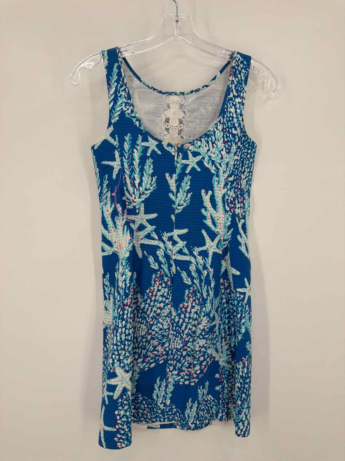 Pre-Owned Lilly Pulitzer Blue Size 0 Short Sleeveless Dress | True Fashionistas.