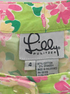 Pre-Owned Lilly Pulitzer Green Size 4 Vintage Printed Pants | True Fashionistas.