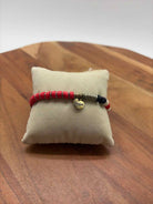 Erimish Red, White, Black Disc Stretchy Bracelet | True Fashionistas.