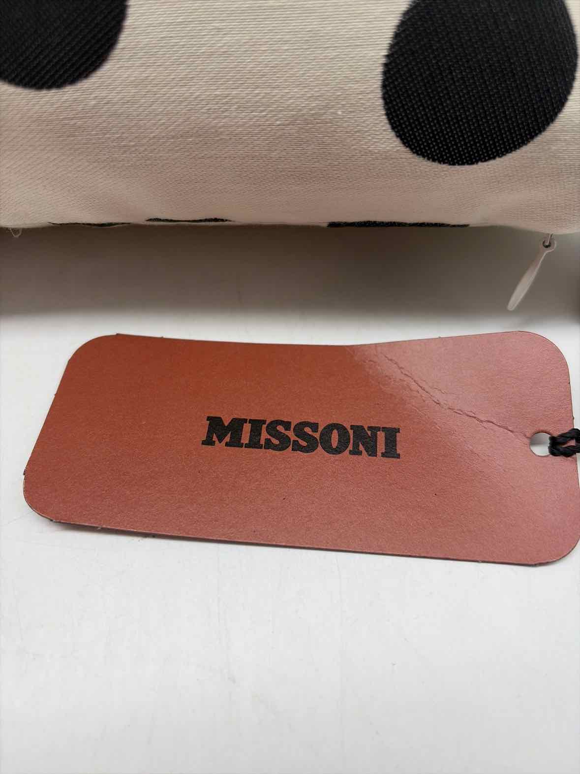 Missoni White Fabric W/Black Polka Dots Pillow | True Fashionistas.