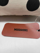 Missoni White Fabric W/Black Polka Dots Pillow | True Fashionistas.