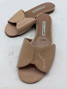 Pre-Owned Manolo Blahnik Tan Size 36 Mule Sandals | True Fashionistas.