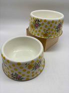 Set Of 2 Mackenzie Childs Buttercupo Yellow Metal  Bowl | True Fashionistas.