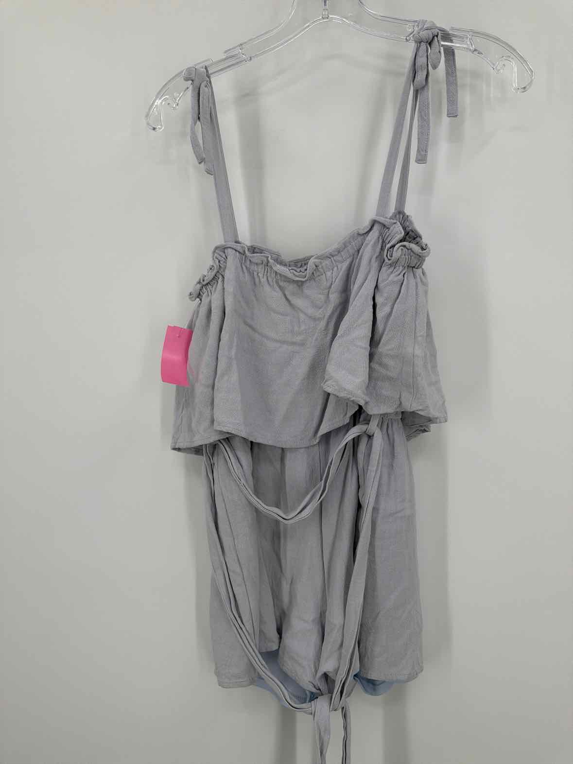 Pre-Owned She + Sky Blue Size XS Strapless Romper | True Fashionistas.