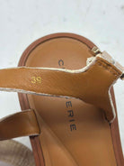 Pre-Owned Clergerie Tan Size 9 Strappy Heels | True Fashionistas.