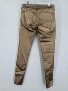 Pre-Owned AG Gold Size 24 Metallic Jeans | True Fashionistas.