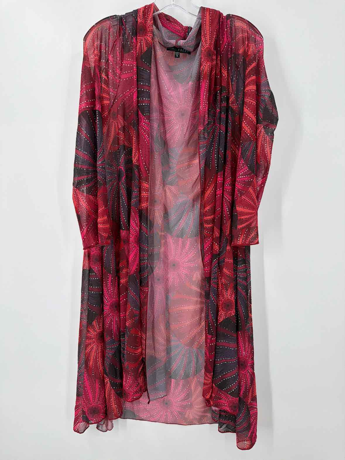 Pre-Owned Kozan Red Size XL Cardigan Blouse | True Fashionistas.