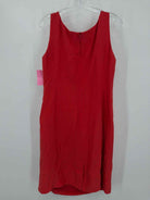 Pre-Owned Armani Collezioni Red Size 50/14 Short Sleeveless Dress | True Fashionistas.