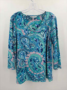 Sunsets & Sweet Tea Blue Size XL 3/4 Sleeve T-shirt | True Fashionistas.