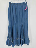 Pre-Owned Lace Blue Size Medium Midi Skirt | True Fashionistas.