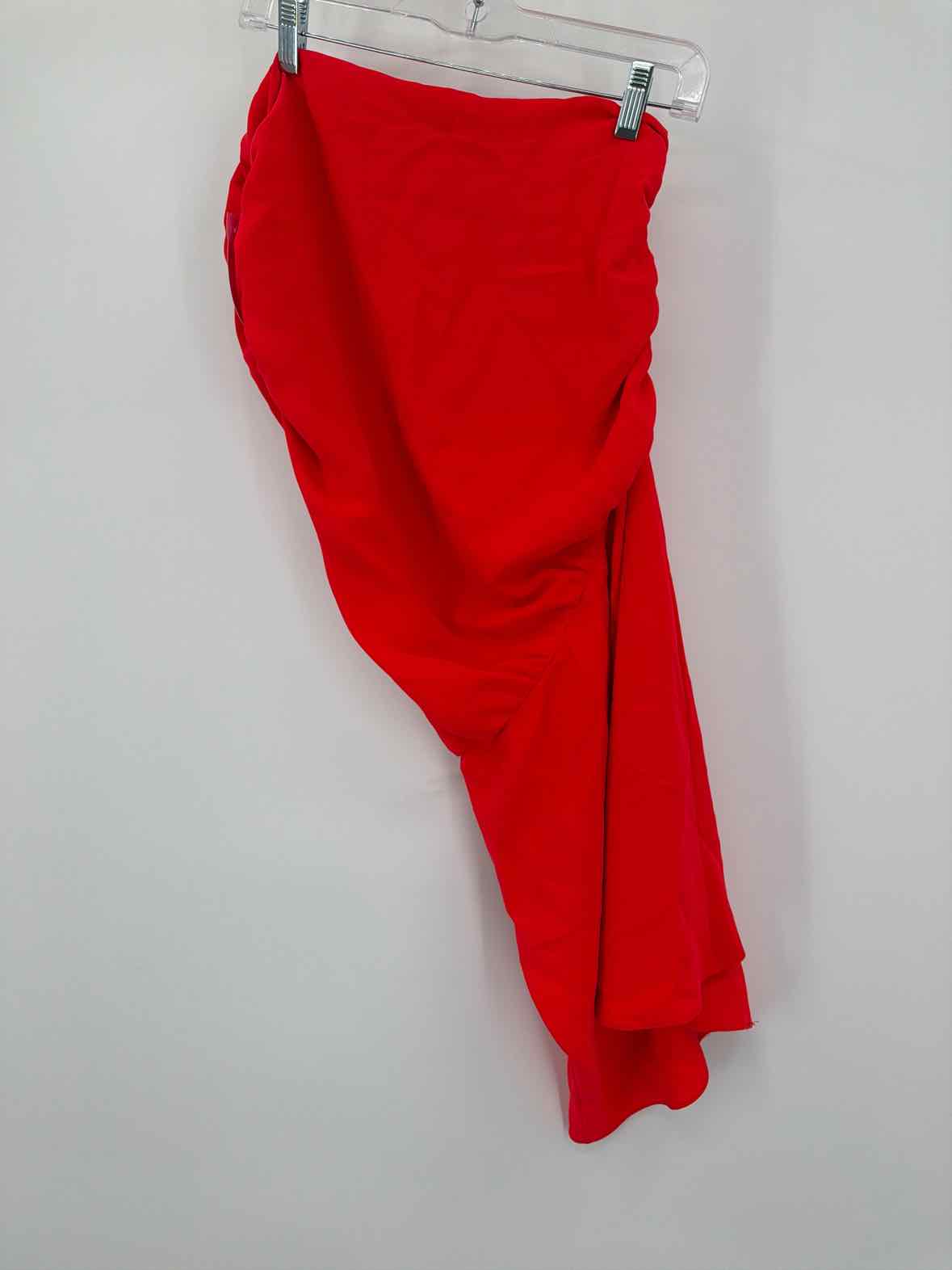 Pre-Owned Amanda Uprichard Red Size Small One Shoulder Short Sleeveless Dress | True Fashionistas.