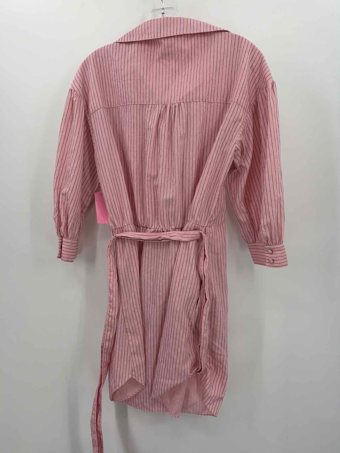 Pre-Owned Cinq a Sept Pink Size 4 Midi Long Sleeve Dress – True Fashionistas