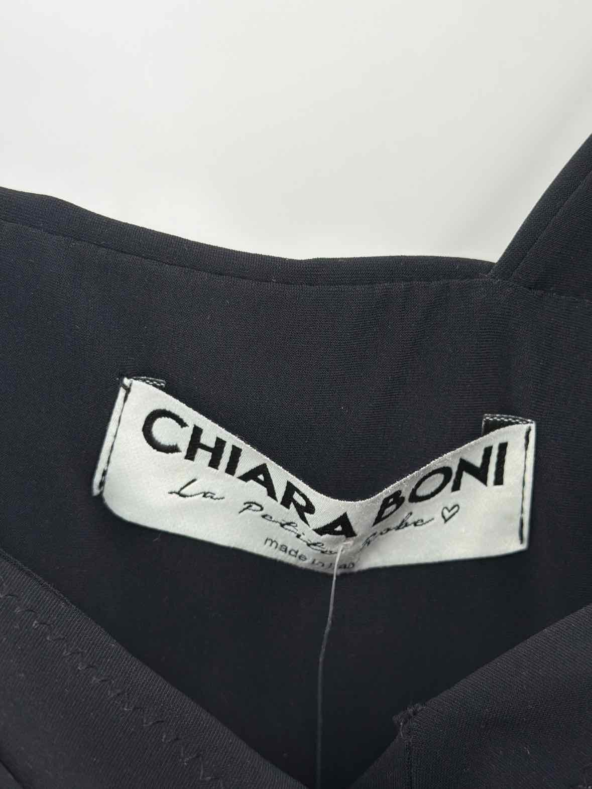 Pre-Owned Chiara Boni Black Size 4 Gown Long Evening Gown | True Fashionistas.