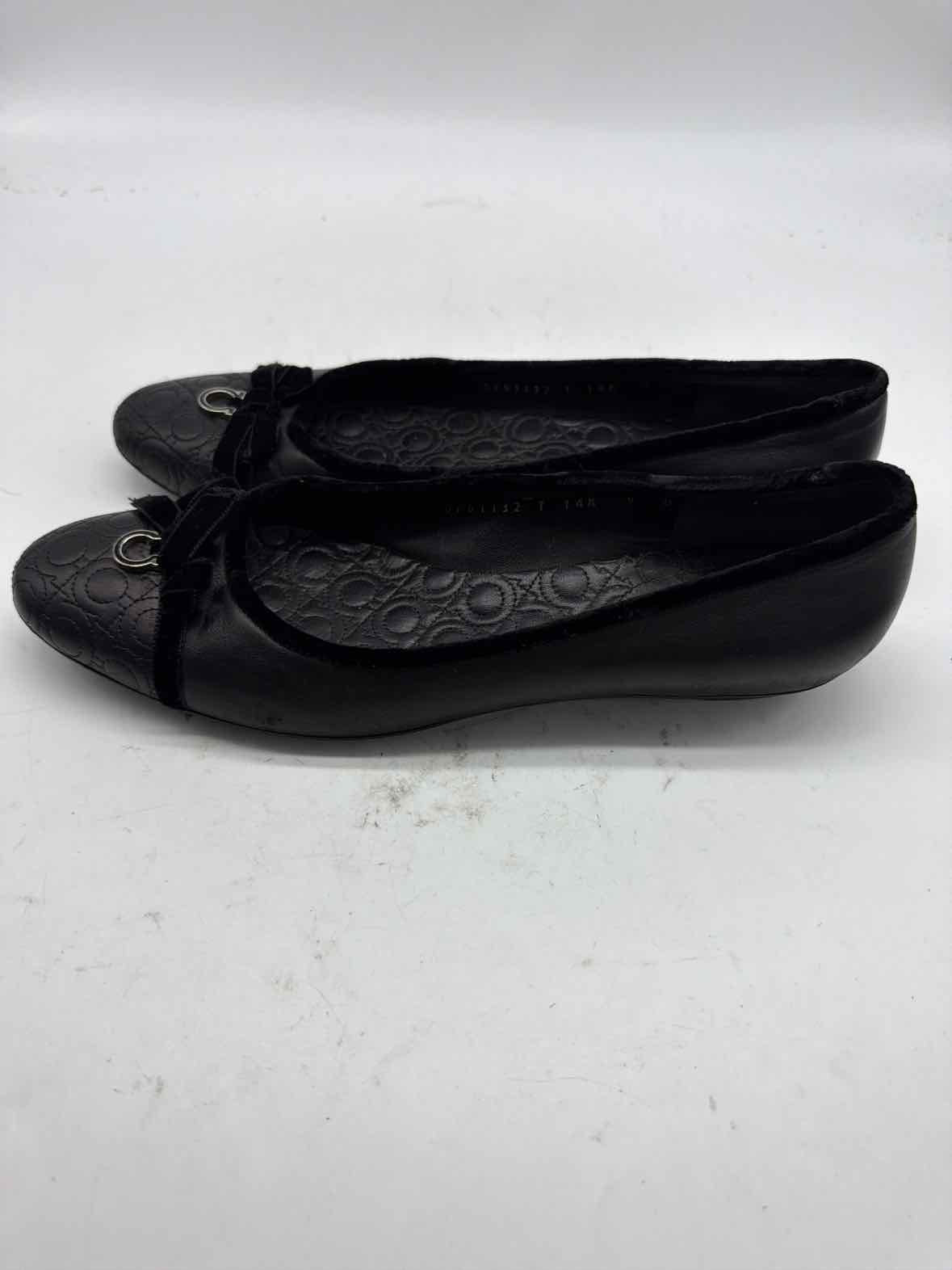 Pre-Owned Salvatore Ferragamo Black Size 9 Slip On Flats | True Fashionistas.