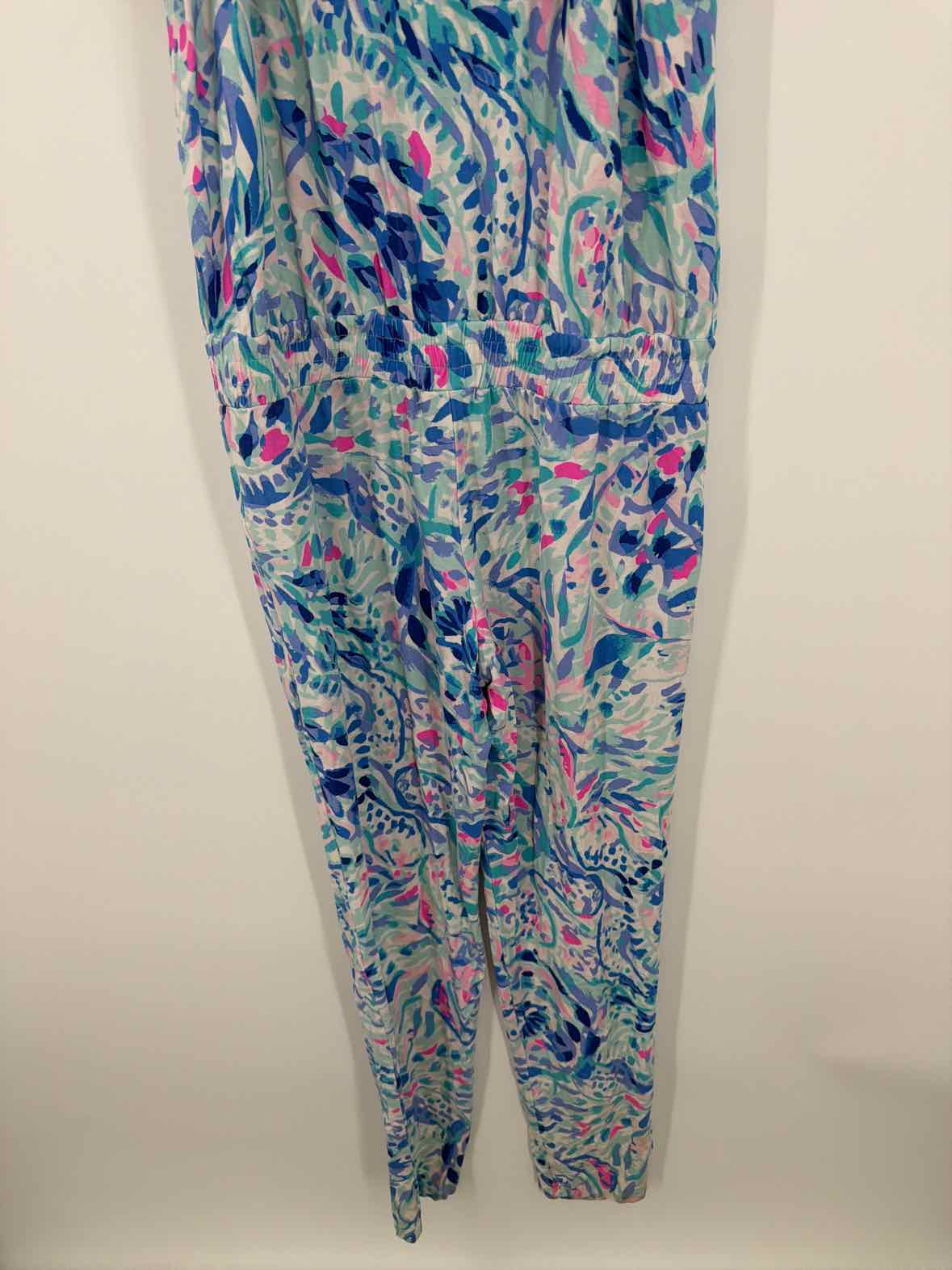 Pre-Owned Lilly Pulitzer Blue Size Small Sleeveless Jumpsuit | True Fashionistas.