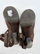 Pre-Owned Bottega Veneta Brown Size 10 Strappy Heels | True Fashionistas.