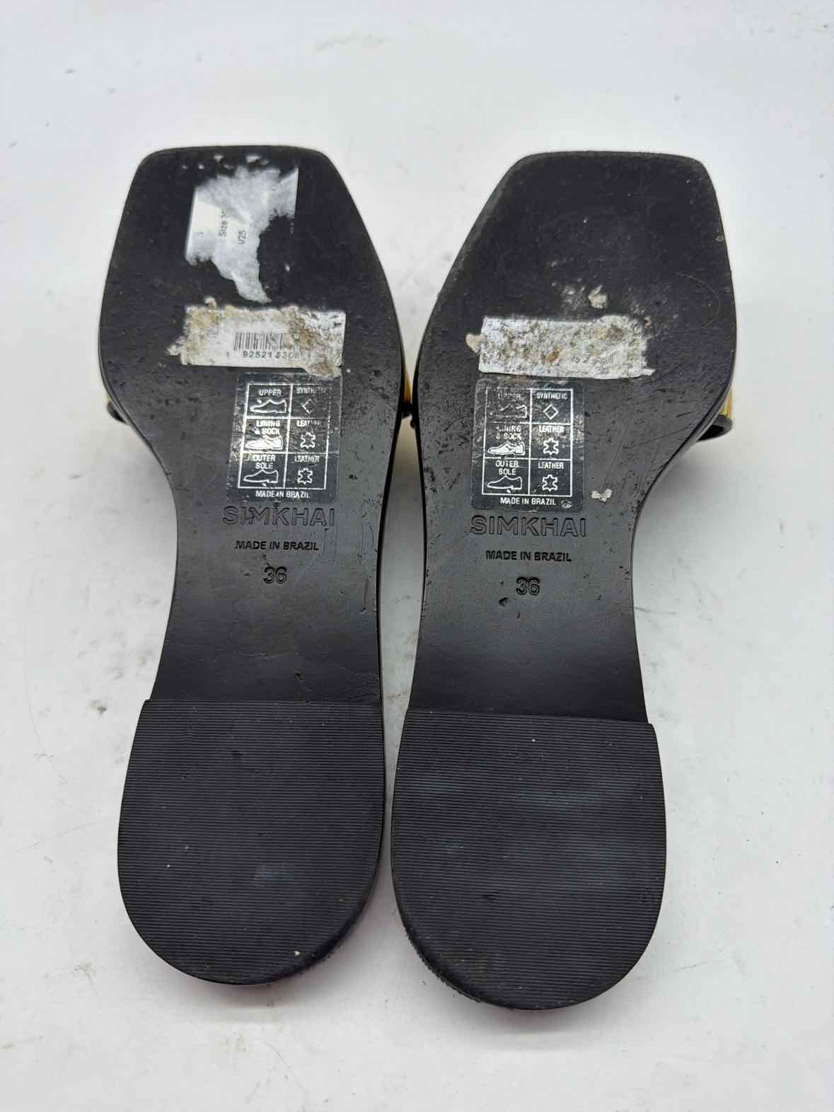 Pre-Owned Simkhai Black Size 6 Mule Flats | True Fashionistas.