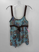 Pre-Owned Santiki Blue Size Medium Blouse | True Fashionistas.