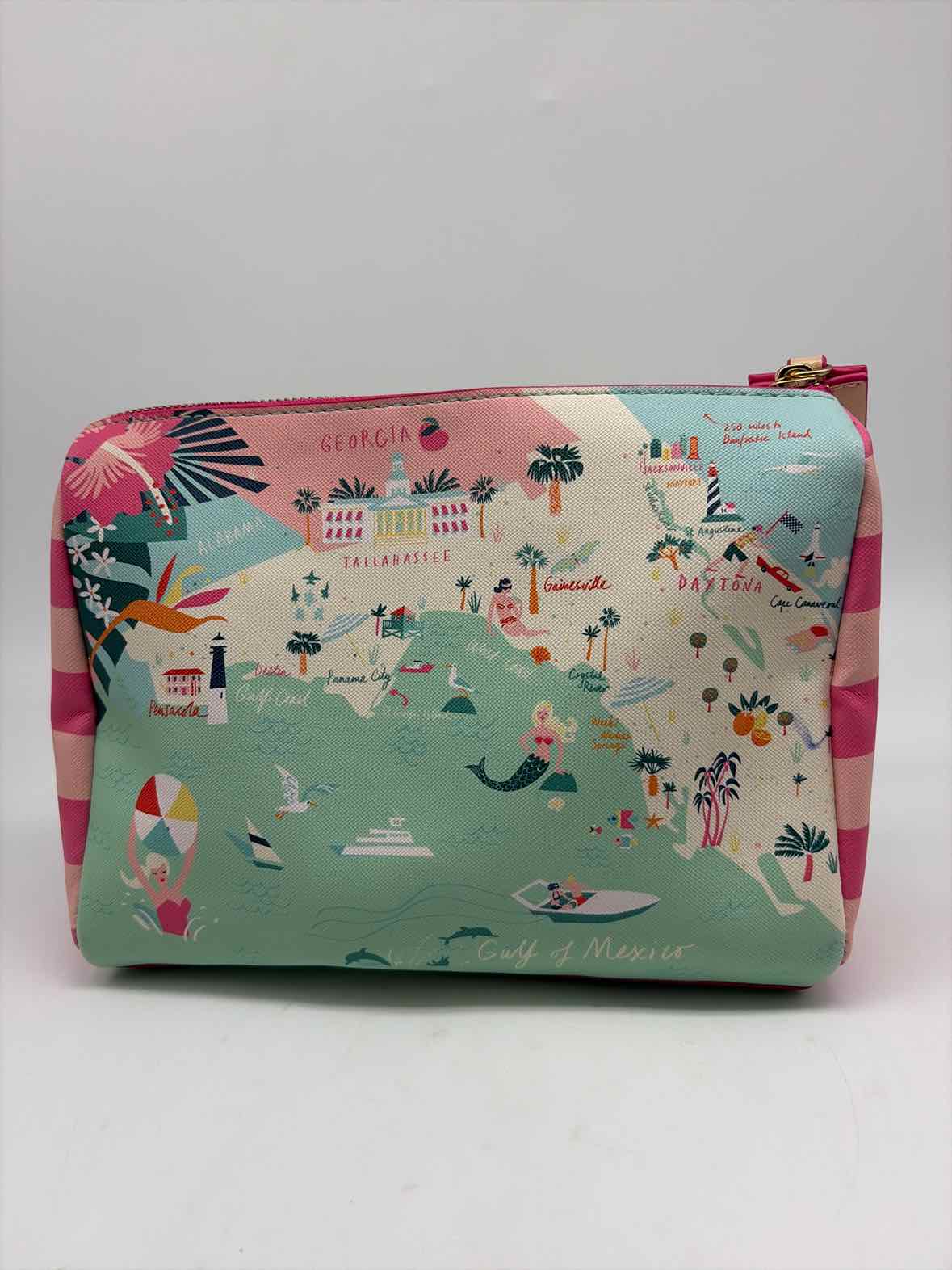 Spartina Blue Map Multicolor Clutch | True Fashionistas.