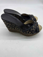 Pre-Owned Jimmy Choo Black Size 38.5 Wedge Heels | True Fashionistas.