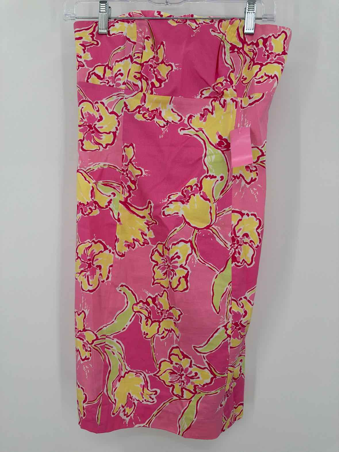 Pre-Owned Lilly Pulitzer Pink Size 2 Short Strapless Dress | True Fashionistas.