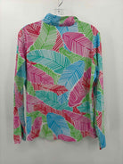 Ibkul Blue Size Large Athletic Long Sleeve | True Fashionistas.