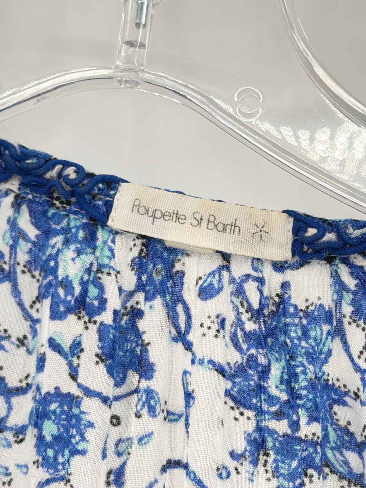Pre-Owned Poupette St Barths Blue Size Small Short Long Sleeve Dress | True Fashionistas.