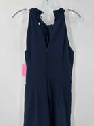 Pre-Owned Julia Jordan Navy Size 6 Sleeveless Jumpsuit | True Fashionistas.