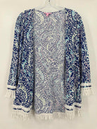 Pre-Owned Lilly Pulitzer Blue Size Medium Cardigan Blouse | True Fashionistas.