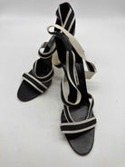 Pre-Owned Manolo Blahnik Black Size 40 Strappy Heels | True Fashionistas.