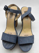 Pre-Owned Jimmy Choo Blue Size 41 Wedge Heels | True Fashionistas.