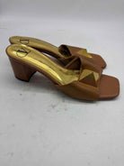 Pre-Owned Valentino Tan Size 9 Mule Heels | True Fashionistas.