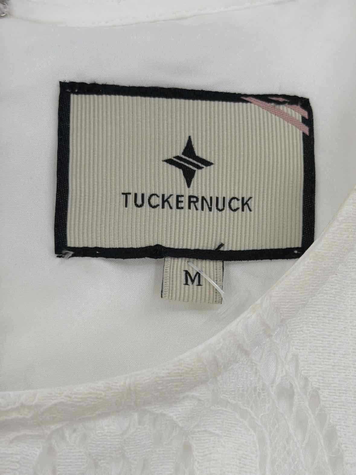 Pre-Owned Tuckernuck White Size Medium Lace Short Long Sleeve Dress | True Fashionistas.