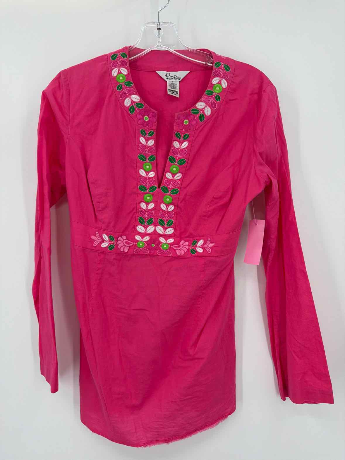 Pre-Owned Lilly Pulitzer Pink Size Small Vintage Blouse | True Fashionistas.