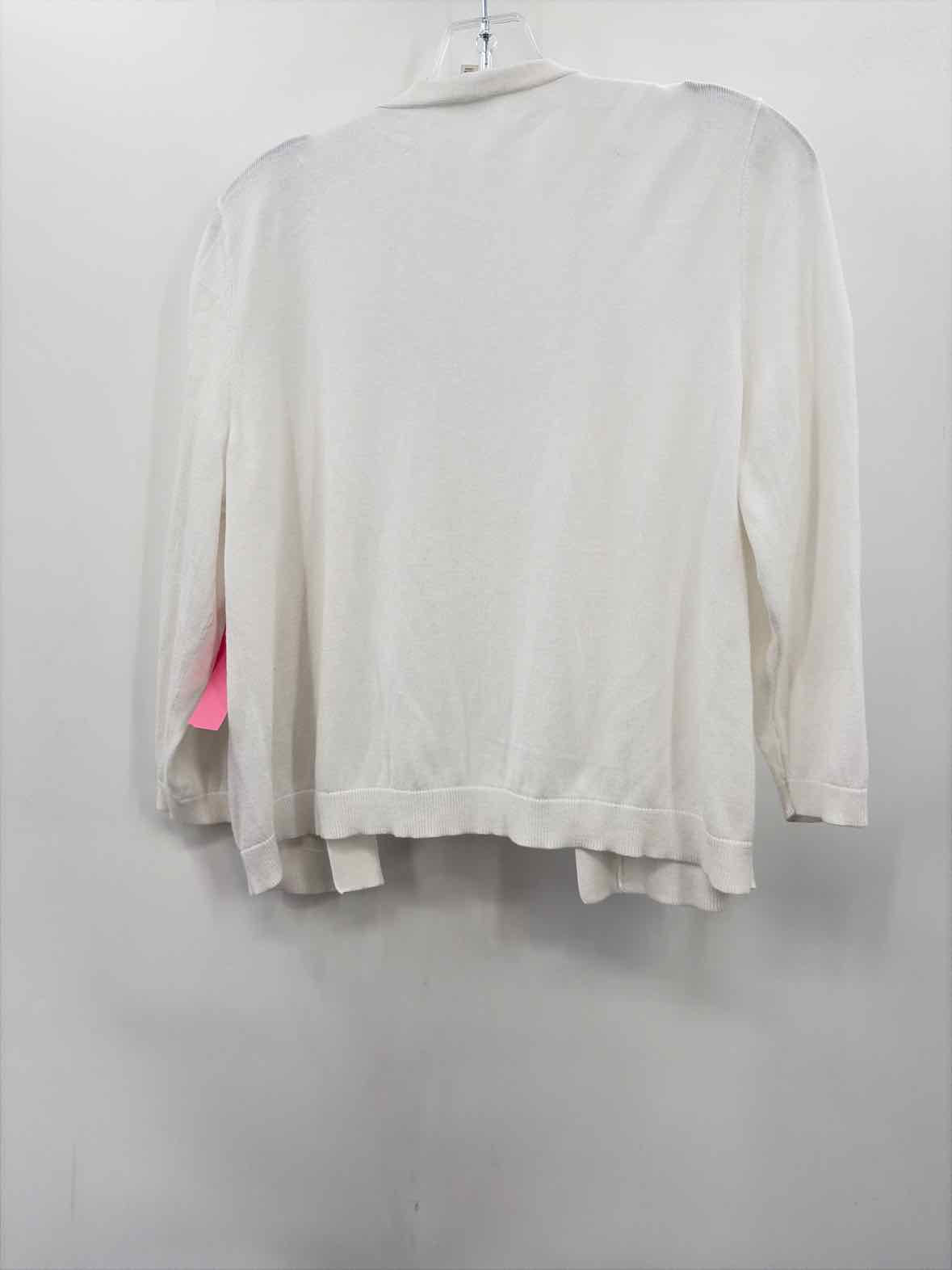 Talbots White Size Large Cardigan Blouse | True Fashionistas.