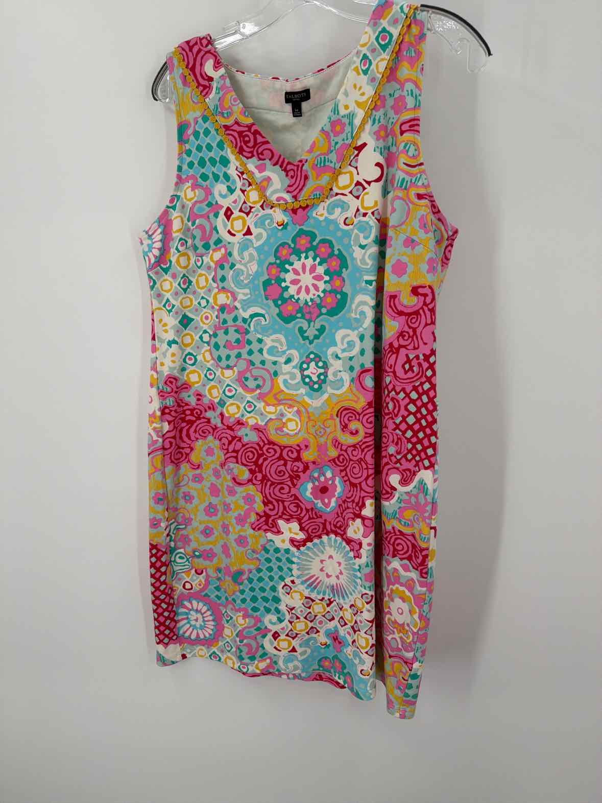 Pre-Owned Talbots Blue Size Large Short Sleeveless Dress | True Fashionistas.