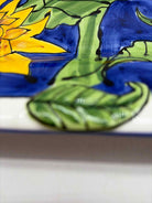 Tika Blue & Yellow Sunflower Platter | True Fashionistas.