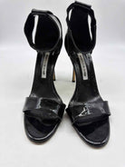 Pre-Owned Manolo Blahnik Black Size 39 Ankle Strap Heels | True Fashionistas.