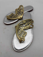 Pre-Owned Sophia Webster Gold Size 8 Thong Sandals | True Fashionistas.