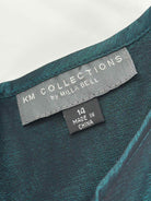 Pre-Owned KM Collection Blue Size 14 Long Evening Gown | True Fashionistas.