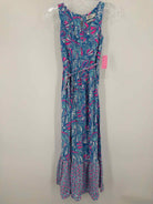 Pre-Owned Lilly Pulitzer Target Blue Size Large Long Sleeveless Dress | True Fashionistas.