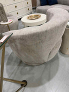 Interlude Home Gray Fabric Living Room Chair | True Fashionistas.