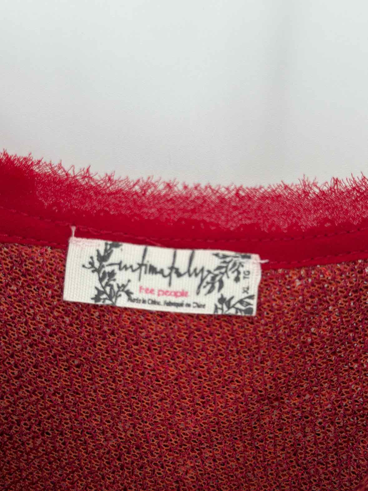 Pre-Owned Intimately Free People Red Size XL Sequin Tank Top | True Fashionistas.