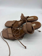 Pre-Owned Stella McCartney Tan Size 8.5 Strappy Heels | True Fashionistas.